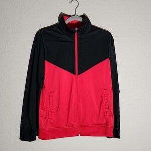 BCG Jacket Size S red black track style light jacket